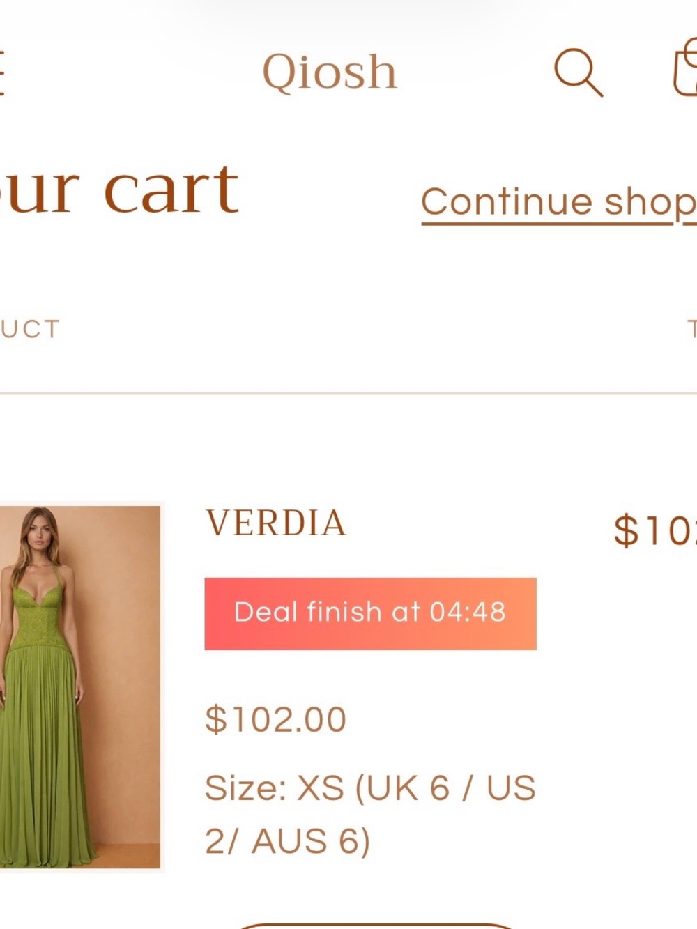 Verdia Women's Green Maxi Evening Dress brand new.